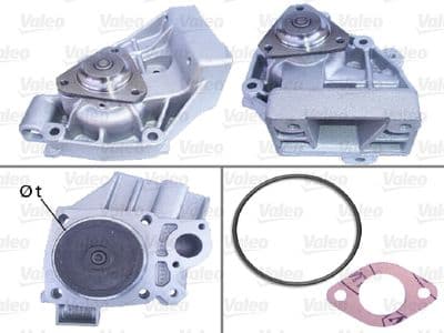 Bomba de agua, refrigeración del motor VALEO 506514