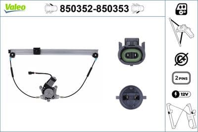 Elevador para ventanas VALEO 850353