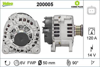 Alternador VALEO 200005