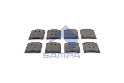 Juego de balatas de freno, freno de tambor SAMPA 096.633C