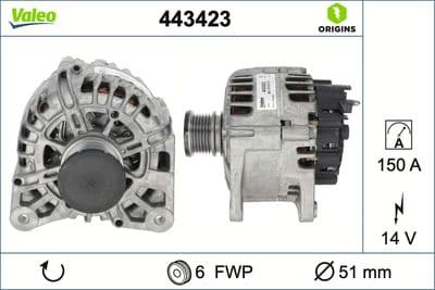 Alternador VALEO 443423