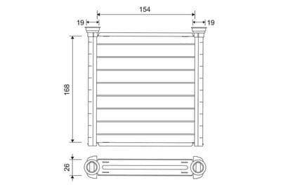 Radiador de calefacción, calefacción interior VALEO 811649