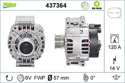 Alternador VALEO 437364
