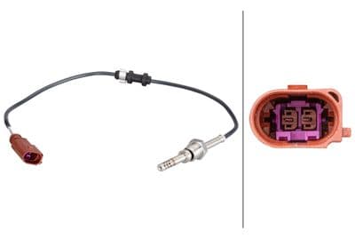 Sensor, de temperatura de gas de escape HELLA 6PT 010 376-161