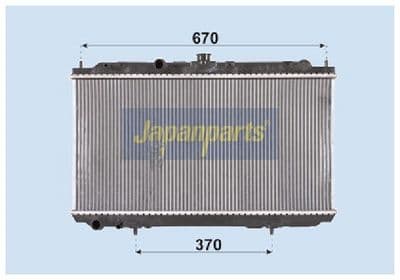 Radiador, refrigeración del motor JAPANPARTS RDA213005