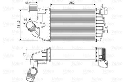 Radiador de aire de admisión VALEO 818556
