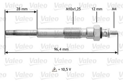 Bujía de precalentamiento VALEO 345209
