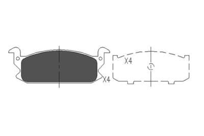 Juego de balatas de freno Kavo Parts KBP-1503