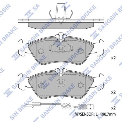 Juego de balatas de freno Hi-Q SP1274