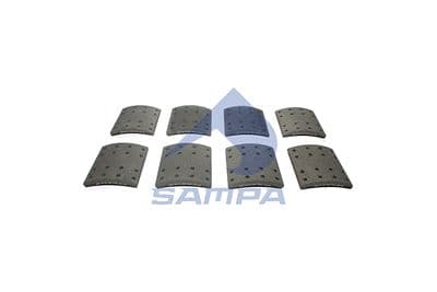 Juego de balatas de freno, freno de tambor SAMPA 096.724