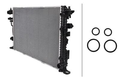 Radiador, refrigeración del motor HELLA 8MK 366 311-061
