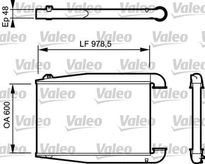 Radiador de aire de admisión VALEO 818774