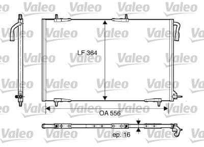 Condensador, aire acondicionado VALEO 818000