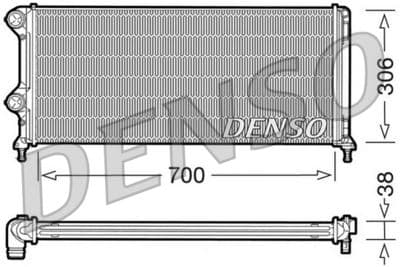 Radiador, refrigeración del motor DENSO DRM09060