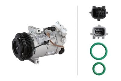 Compresor, aire acondicionado HELLA 8FK 366 204-041