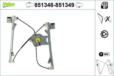 Elevador para ventanas VALEO 851348