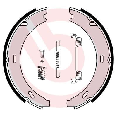 Juego de zapatas de frenos, freno de mano BREMBO S 50 502