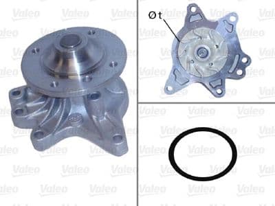 Bomba de agua, refrigeración del motor VALEO 506906
