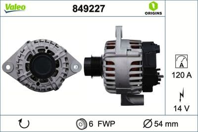Alternador VALEO 849227