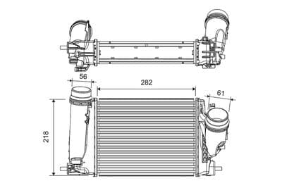 Radiador de aire de admisión VALEO 816759