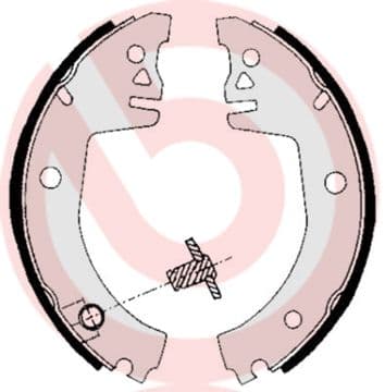 Juego de zapatas de frenos BREMBO S 85 512