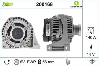 Alternador VALEO 200168