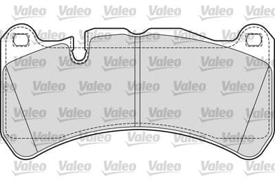 Juego de balatas de freno VALEO 601685