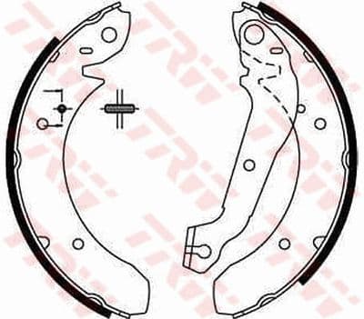 Juego de zapatas de frenos TRW GS6152
