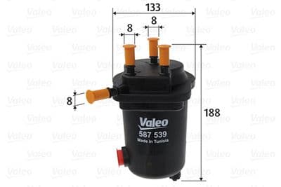 Filtro combustible VALEO 587539