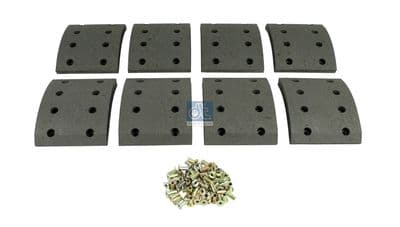 Juego de balatas de freno, freno de tambor DT Spare Parts 6.95003