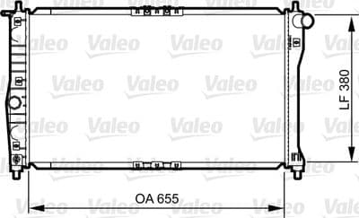 Radiador, refrigeración del motor VALEO 734252