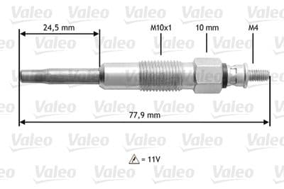 Bujía de precalentamiento VALEO 345128