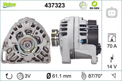 Alternador VALEO 437323