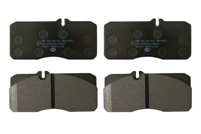 Juego de balatas de freno HELLA 8DB 355 061-921