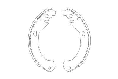 Juego de zapatas de frenos Kavo Parts KBS-1404