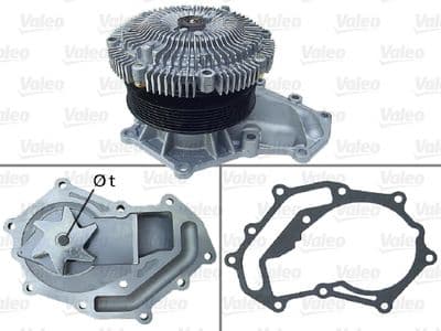 Bomba de agua, refrigeración del motor VALEO 506868