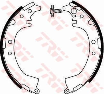 Juego de zapatas de frenos TRW GS8649