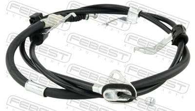 Cable de accionamiento, freno de estacionamiento FEBEST 01100-NRE180RH