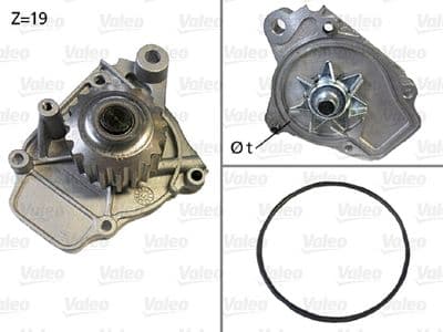 Bomba de agua, refrigeración del motor VALEO 506045