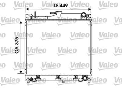 Radiador, refrigeración del motor VALEO 734170