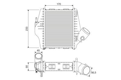 Radiador de aire de admisión VALEO 818543