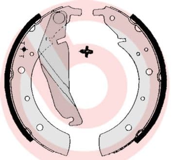 Juego de zapatas de frenos BREMBO S 06 502