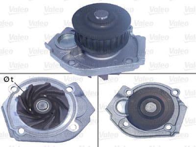 Bomba de agua, refrigeración del motor VALEO 506967