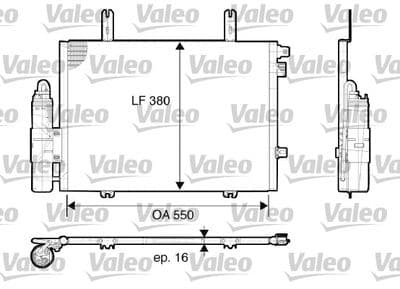 Condensador, aire acondicionado VALEO 817662