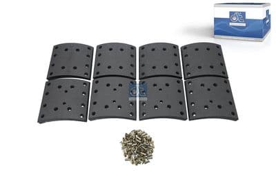Juego de balatas de freno, freno de tambor DT Spare Parts 7.92435