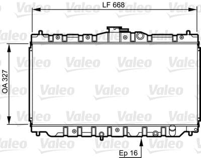 Radiador, refrigeración del motor VALEO 730423