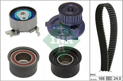 Bomba de agua + juego de correa de distribución Schaeffler INA 530 0444 30
