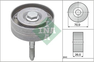 Polea de inversión/guía, correa poli V Schaeffler INA 532 0596 10