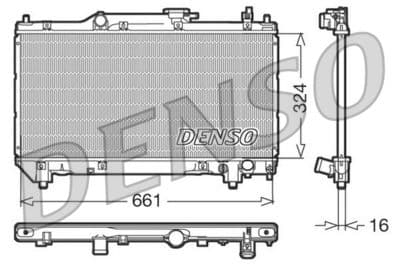 Radiador, refrigeración del motor DENSO DRM50015