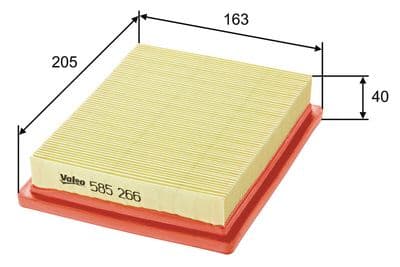 Filtro de aire VALEO 585266